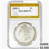 1890-S Morgan Silver Dollar PGA MS65 PL