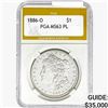 1886-O Morgan Silver Dollar PGA MS63 PL