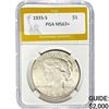 1935-S Peace Dollar PGA MS63+