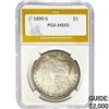 1890-S Morgan Silver Dollar PGA MS65