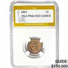 Image 1 : 1867 Indian Head Cent PGA PR66 Red Cameo
