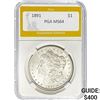 1891 Morgan Silver Dollar PGA MS64