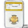1901-S $5 Liberty Head Half Eagle PGA MS