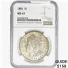Image 1 : 1885 Morgan Silver Dollar NGC MS63