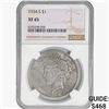 1934-S Silver Peace Dollar NGC XF45