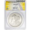 1902-O Morgan Silver Dollar ANACS MS62