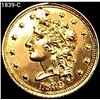Image 1 : 1839-C $2.50 Gold Quarter Eagle