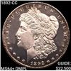 Image 1 : 1892-CC Morgan Silver Dollar GEM BU DMPL