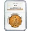 Image 1 : 1923 $20 Gold Double Eagle NGC MS62