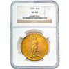 Image 1 : 1924 $20 Gold Double Eagle NGC MS62