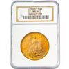 Image 1 : 1925 $20 Gold Double Eagle NGC MS64