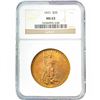 Image 1 : 1925 $20 Gold Double Eagle NGC MS63