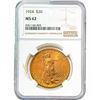 Image 1 : 1924 $20 Gold Double Eagle NGC MS62