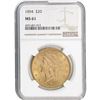 1894 $20 Gold Double Eagle NGC MS61