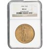 Image 1 : 1924 $20 Gold Double Eagle NGC MS61