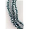 Image 2 : 10K YELLOW GOLD NATURAL DIAMOND 13.5CT ( FANCY BLUE TREATED) 16"  NECKLACE, APPRAISED INSURANCE