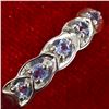 Image 2 : SILVER MULTI SAPPHIRE(4.5CT) RHODIUM PLATED EARRINGS (~WEIGHT 7.25G)