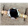 Image 2 : 10K YELLOW GOLD 2.15G BLACK DIAMOND 1.4CT & WHITE DIAMOND 0.6CT   RING (~SIZE 6.75) APPRAISED