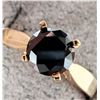 Image 2 : 10K YELLOW GOLD 2.37G BLACK DIAMOND 1.03CT  RING (~SIZE 6) APPRAISED INSURANCE VALUE  $1910