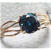 Image 2 : 10K YELLOW GOLD 1.48G LAB BLUE DIAMOND 0.6CT  RING (~SIZE 5) APPRAISED INSURANCE VALUE $1825