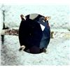 Image 1 : 10K WHITE GOLD 1.65G SAPPHIRE 1.2CT & DIAMOND 0.04CT   RING (~SIZE 6.5) APPRAISED INSURANCE VALUE