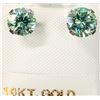 Image 1 : 10K WHITE GOLD MOISSANITE 1.4CT   EARRINGS, SUGGESTED RETAIL VALUE $500