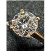Image 2 : 10K YELLOW GOLD 1.7G LAB DIAMOND 1.4CT   RING (~SIZE 5.75) APPRAISED INSURANCE VALUE $4220
