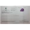 Image 1 : 63.85 CT CERTIFIED FANCY AMETHYST GEMSTONE ($8,620 APPRAISAL) -