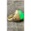 Image 2 : SPINACH GREEN JADEITE INLAID RING