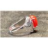 Image 2 : RED CORAL INLAID RING