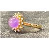 Image 3 : PURPLE CRYSTAL INLAID RING