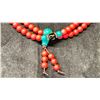 Image 2 : NEPAL CINNIBAR BEADS PRAYER NECKLACE