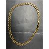 Image 1 : 14K GOLD PLATED 9.0MM CUBAN LINK NECKLACE - 20" LONG