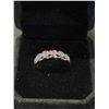 Image 2 : PLATINUM PLATED SIMULATED DIAMOND (CZ) 11 STONE ANNIVERSARY BAND - SIZE 9