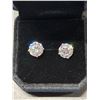 Image 1 : 14K GOLD PLATED 3.0CT EACH SIMULATED DIAMOND (CZ) STUD EARRINGS