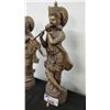 Image 2 : BRASS SCULPTURE OF KRISHNA 23" HIGH & BRASS SCULPTURE OF LAKSHMI 21.5" HIGH