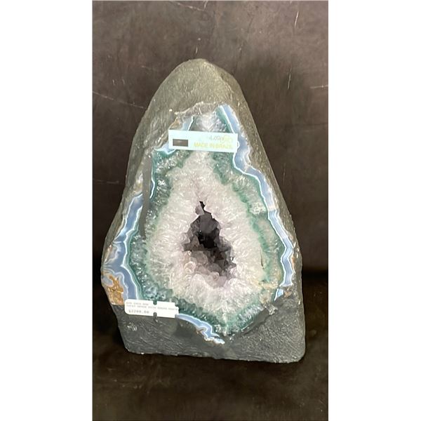 8" X 8" AMETHYST GEODE WITH GREEN AGATE LISTED RETAIL $2200