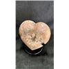 Image 2 : 4" X 3.6" PINK AMETHYST HEART LISTED RETAIL $800