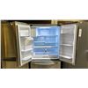 Image 2 : SAMSUNG RF263BEAESR 36"W STAINLESS STEEL DOUBLE DOOR BOTTOM FREEZER REFRIGERATOR WITH WATER/ICE