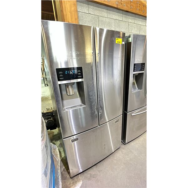 SAMSUNG RF23HCEDBSR 36 W STAINLESS STEEL DOUBLE DOOR BOTTOM FREEZER REFRIGERATOR
