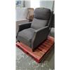 Image 2 : GREY UPHOLSTERED 29"W RECLINING CHAIR