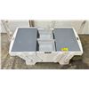 Image 2 : WHITE KIDKRAFT LEGO/BLOCKS TABLE WITH BUILT IN STORAGE BINS - 35"W X 25.5"D X 17"H