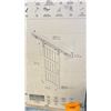 Image 2 : OVE BARN DOOR WITH HARDWARE KIT WITH A TEXTURED WHITE FINISH & MATTE BLACK HARDWARE * IN BOX *
