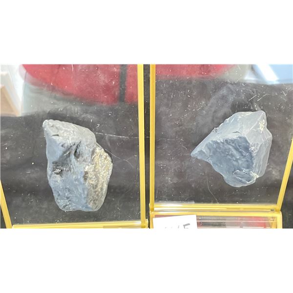 2 SHUNGITE STONES LISTED RETAIL $280EA