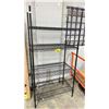 Image 1 : BLACK METRO STYLE 4 TIER STORAGE SHELF - APPROX. 36"W X 21"D X 72"H