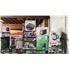 Image 1 : SMALL APPLIANCES INCLUDING SANDWICH MAKER, IRON, 2 SLICE TOASTER, GLASS ELECTRIC KETTLE, 10 CUP