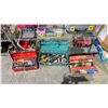 Image 2 : 4 SMALL ASSORTED TOOLBOXES WITH CONTENTS & A CENTURY FULL AUTOMATIC BATTERY CHARGER