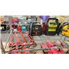 Image 2 : DEWALT JOBSITE RADIO, 2 BATTERY BOOSTER PACKS & ASSORTED PIPE WRENCHES