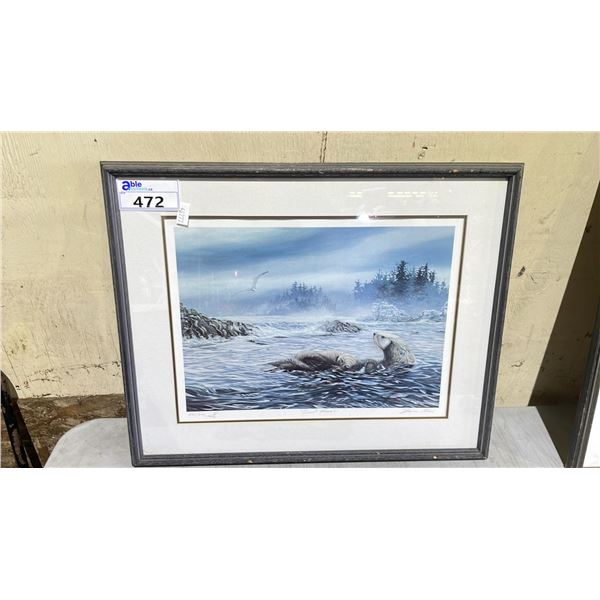  QUIET MOMENT  BY BRUCE MUIR 1985 490/670 LIMITED EDITION FRAMED PRINT