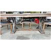 Image 2 : DARK WOODEN 72"W X 42"D X 30"H DINING TABLE WITH 3 MATCHING CHAIRS